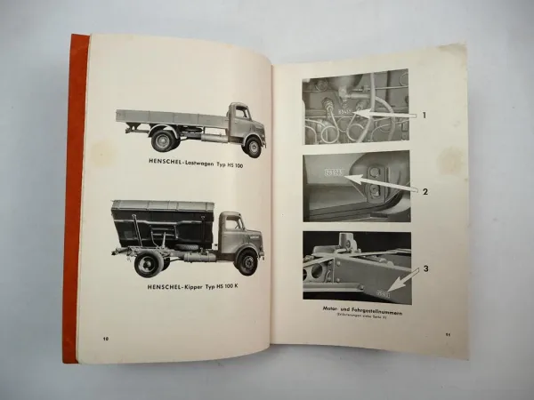 Henschel HS 100 K A AK Fahrgestell Lastwagen Kipper Ersatzteillliste 1952