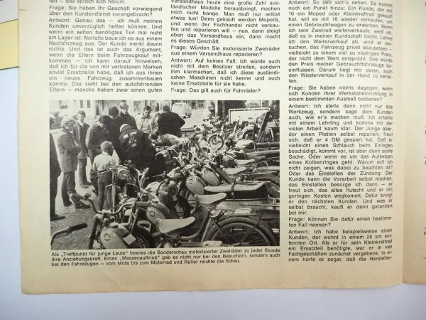 Hercules 221 Moped K100 K101 Motorrad 3x Prospekt 4x Produktinformation 1960er J.