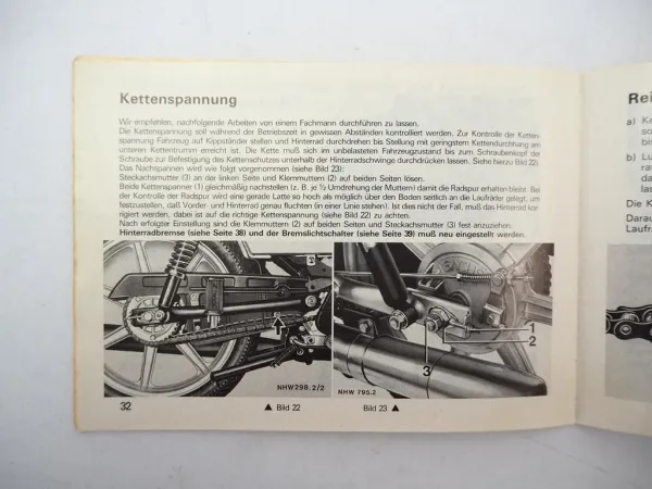 Hercules KX-5 Moped Typ 654005 mit Sachs Motor 50/5 AKF Betriebsanleitung 1987