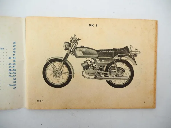 Hercules MK1 MK2S K50 Sprint RL Ultra Moped mit Sachs Motor Betriebsanleitung