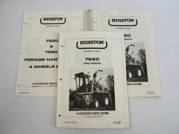 Hesston 7680 Forage Harvester Feldhäcksler Ersatzteilliste Parts List 1981/82