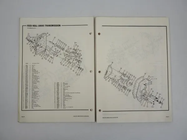 Hesston 7680 Forage Harvester Feldhäcksler Ersatzteilliste Parts List 1983