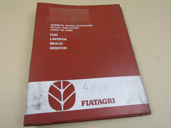 Hesston Fiatagri 4600 Ersatzteil-Bildkatalog Parts List pezzi di ricambio