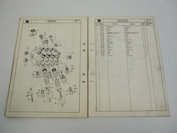 Hiab 2451 Ladekran Ersatzteilliste Parts Book 1969