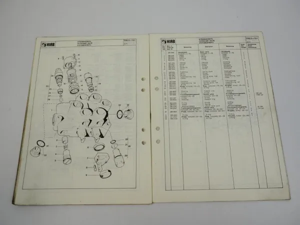 Hiab 950/2 Ladekran Ersatzteilliste Parts Book 1971/72