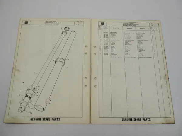 Hiab 950 Ladekran Ersatzteilliste Parts Book 1972