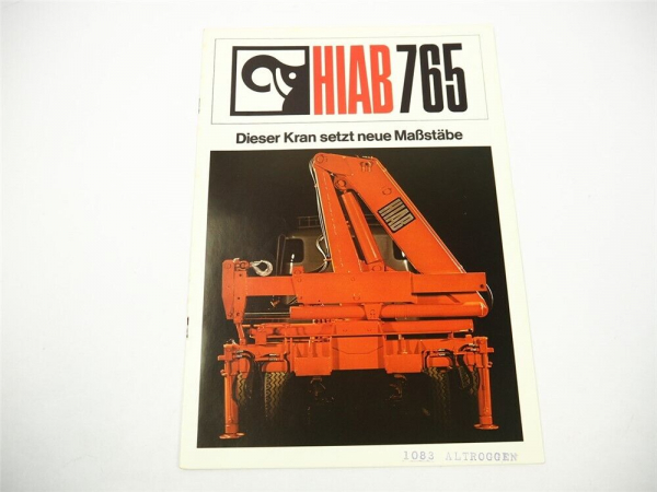 Hiab Foco 765 K A Ladekran Prospekt Schweden 1975