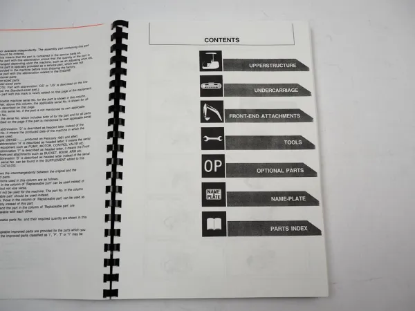 Hitachi EX30 Excavator Parts List Parts Catalog Ersatzteilliste englisch