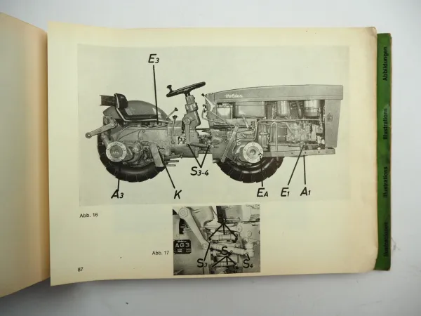 Holder AM2 AG3 Schlepper Betriebsanleitung Operating Instructions 1967