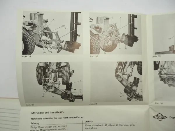 Holder B19 Traktor mit Anbaugeräten Betriebsanleitung Bedienungsanleitung 1982