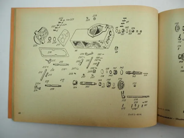 Holder E6 Einachsschlepper Ersatzteilliste Ersatzteilkatalog Parts List 1968