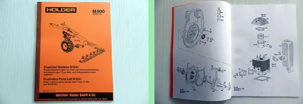 Holder M800 Typ 2700 - 1/2 Ersatzteilliste Bildliste