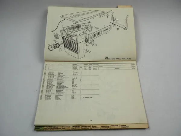 Holder P60 Schlepper mit VD2 Diesel Motor Ersatzteilliste Ersatzteilkatalog 1974