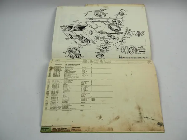 Holder P60 Schlepper mit VD2 Diesel Motor Ersatzteilliste Ersatzteilkatalog 1974