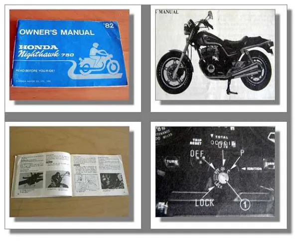 Honda 750SC Nighthawk Owners Manual model 1982