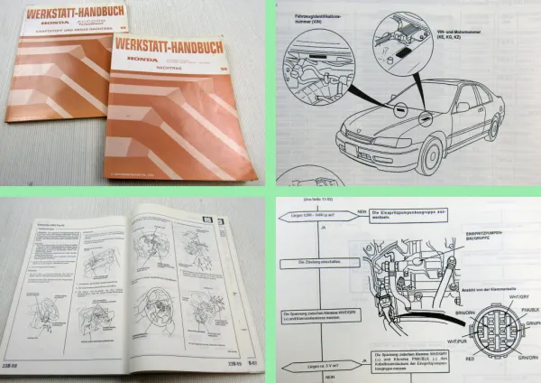 Honda Accord Coupe Aero Deck Wagon Turbo Diesel Werkstatthandbuch 2 Nachträge 96