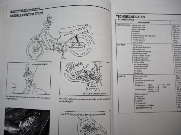 Honda ANF 125 M Innova Werkstatthandbuch ab 2003 Reparaturanleitung & Wartung