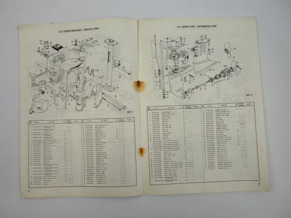 Honda B75 K1 Marine Engine Aussenborder Shop Manual and Parts List 1972