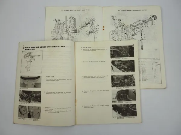 Honda B75 K2 Marine Engine Aussenborder Shop Manual and Parts List 1975