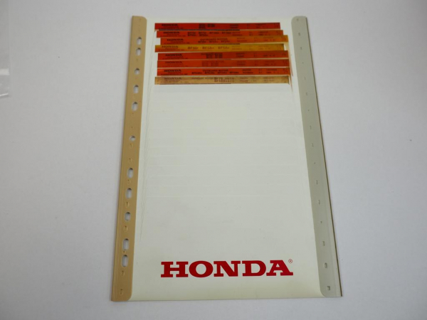 Honda BF 50 75 100 Outboard Motor Engine Ersatzteillisten Parts List Microfich