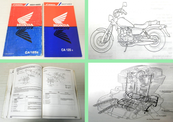 Honda CA125S JC24 CA125X JC26 Rebel Werkstatthandbuch 1995 Reparaturanleitung