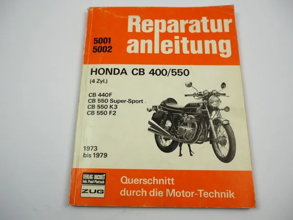 Honda CB 440F 550 Super Sport K3 F2 1973-79 Reparaturanleitung Werkstatthandbuch