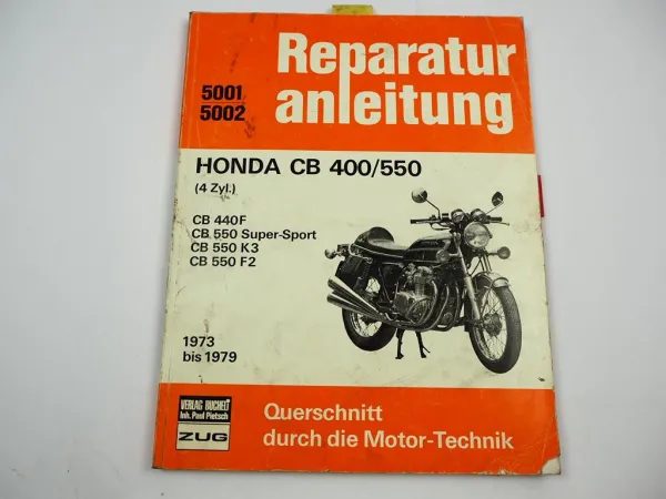 Honda CB 440F 550 Super Sport K3 F2 1973-79 Reparaturanleitung Werkstatthandbuch
