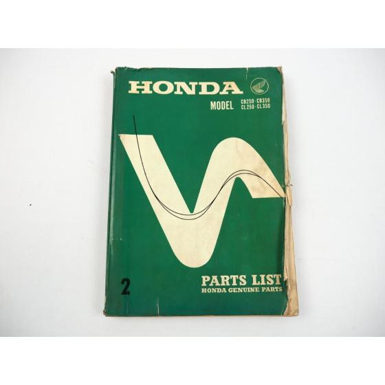 Honda CB CL 250 350 K0 Parts List Ersatzteilliste 1968