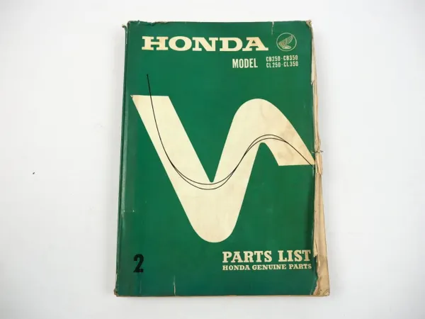 Honda CB CL 250 350 K0 Parts List Ersatzteilliste 1968