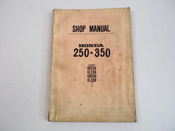 Honda CB CL 250 350 K0 Shop Manual Werkstatthandbuch 1968 englisch