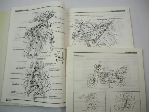 Honda CB1000 Super Four Big one SC30 Werkstatthandbuch Reparaturanleitung 1993-95