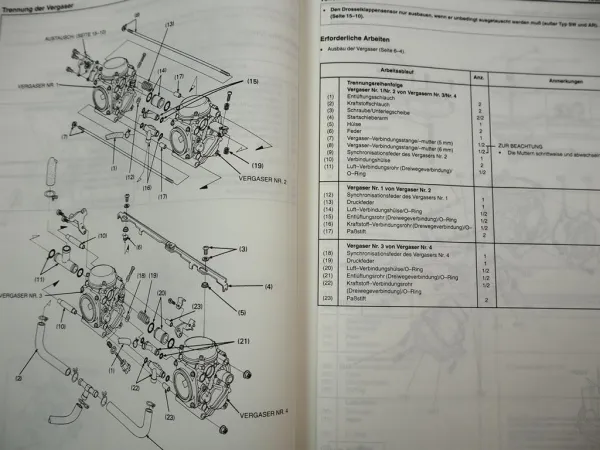 Honda CB1000 Super Four Big one SC30 Werkstatthandbuch Reparaturanleitung 1993-95