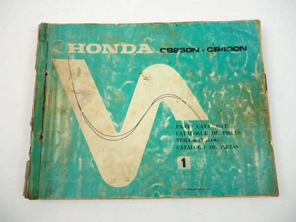 Honda CB250N CB400N Ersatzteilkatalog Parts Catalogue Ersatzteilliste 1978