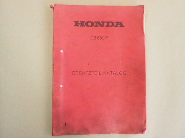 Honda CB550 F Ersatzteilkatalog Teilekatalog