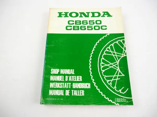 Honda CB650 CB650C Werkstatthandbuch Reparaturhandbuch Shop Manual 1980 RC03 05