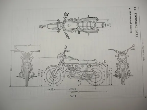Honda CB750 K1 - K7 F K Shop Repair Manual Werkstatthandbuch Reparatur englisch