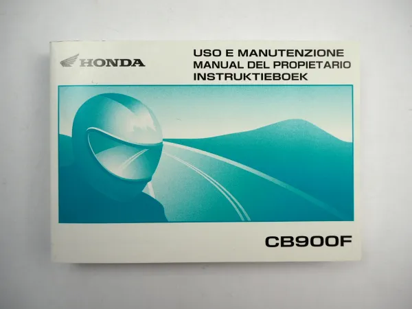 Honda CB900 F Uso e Manutenzione Manual del Propietario Instruktieboek