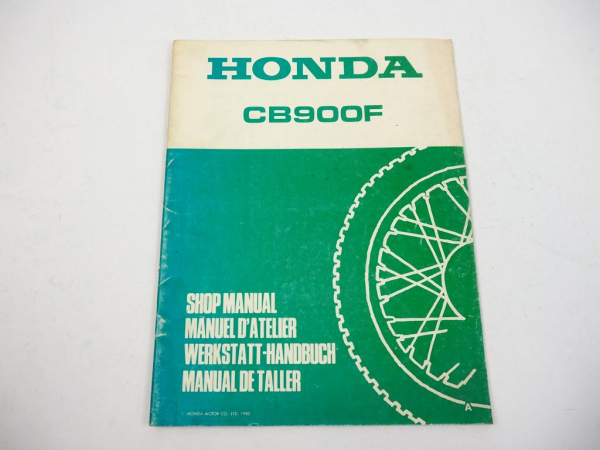 Honda CB900FA Werkstatthandbuch Reparaturanleitung Ergänzung 1980