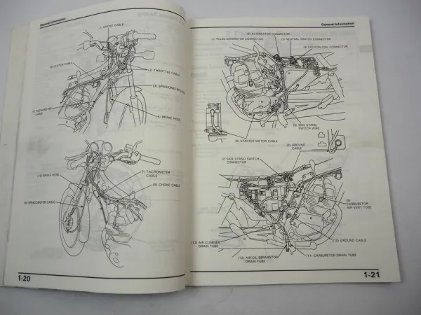 HONDA CBN 250N Repair Shop Manual 1992 Original Werkstatthandbuch in englisch