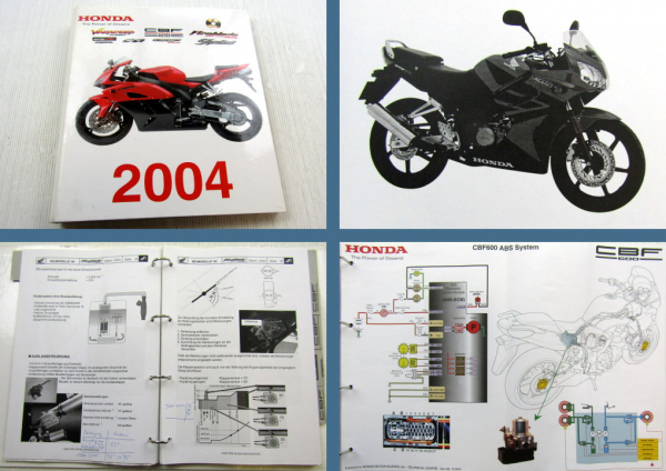 Honda CBR CBF Schulungshandbuch Technik Service Training Modelljahr 2004
