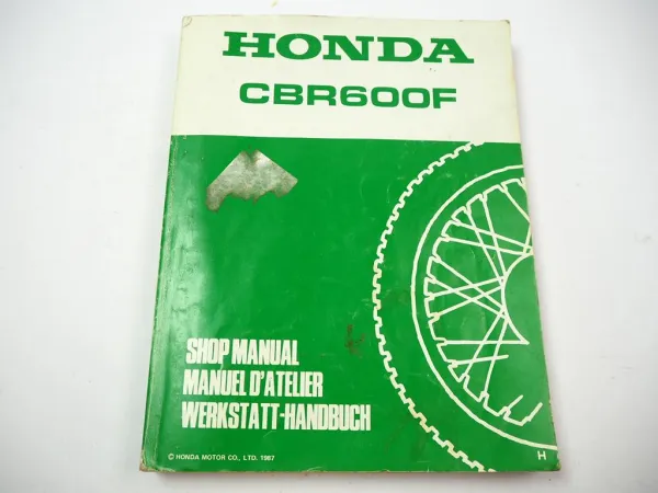 Honda CBR600F CBR 600 F PC19 Werkstatthandbuch 1987 Reparaturanleitung