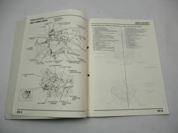 Honda CBR600F PC23 1988 Werkstatthandbuch Ergänzung Shop Manual Reparaturanleitung
