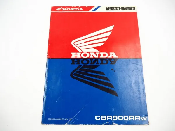 Honda CBR900RRw Modell SC33 Nachtrag zum Werkstatthandbuch 1997
