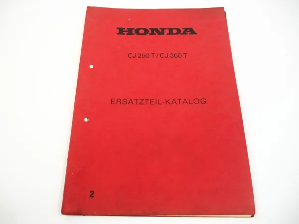 Honda CJ 250 360 T Ersatzteilkatalog Teilekatalog Ersatzteilliste 1975