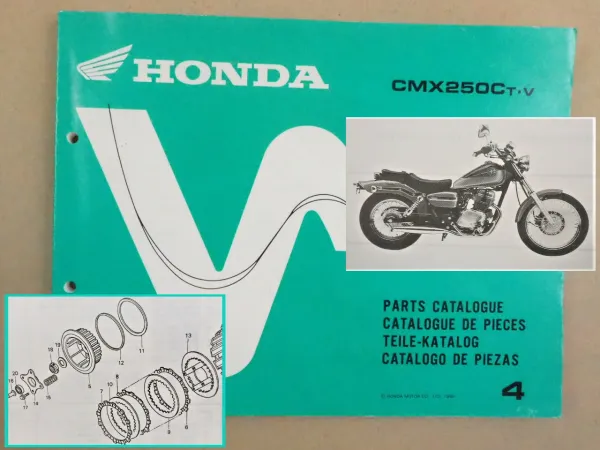 Honda CMX250 C Parts Catalogue Ersatzteilkatalog 1996