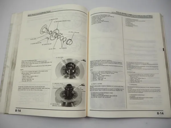 Honda CN250 Helix Werkstatthandbuch 1988 Shop Manual Reparaturanleitung Manuel D Atelier