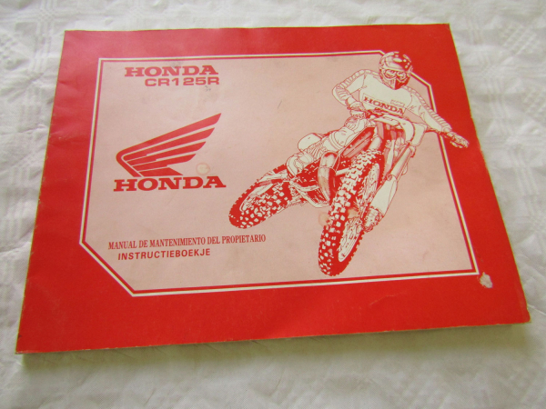 Honda CR125R Gelände Motorrad Motocross Instructieboekje Manual de Mantenimiento
