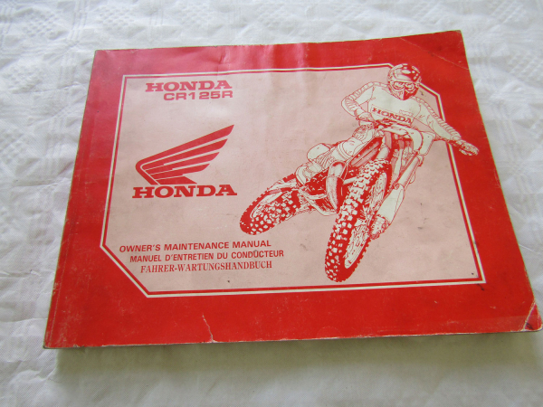 Honda CR125R Gelände Motorrad Motocross Maintenance Manual Wartungshandbuch