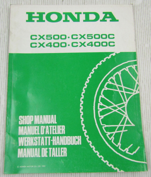 Honda CX 500 400 C Ergänzung zum Werkstatthandbuch Reparaturanleitung von 1981
