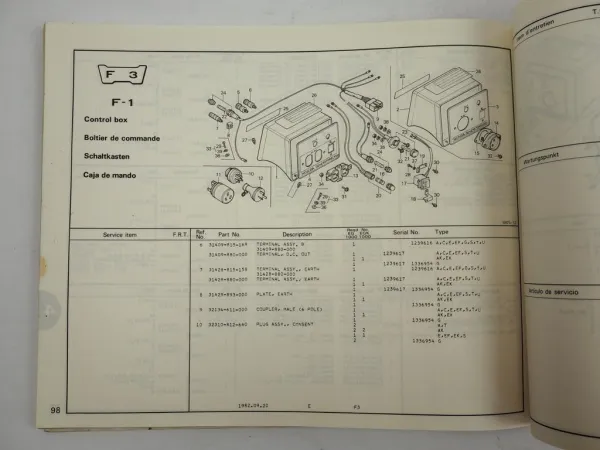 Honda EG1000 EGK1000 Generator Ersatzteilliste Parts List 1982